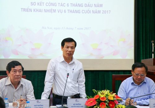  Bộ trưởng Bộ VHTTDL Nguyễn Ngọc Thiện phát biểu tại hội nghị